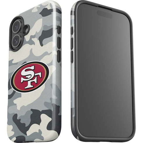 NFL San Francisco 49ers Camo iPhone 16 Impact Case